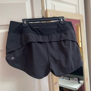 Black Lululemon Speed Up Short